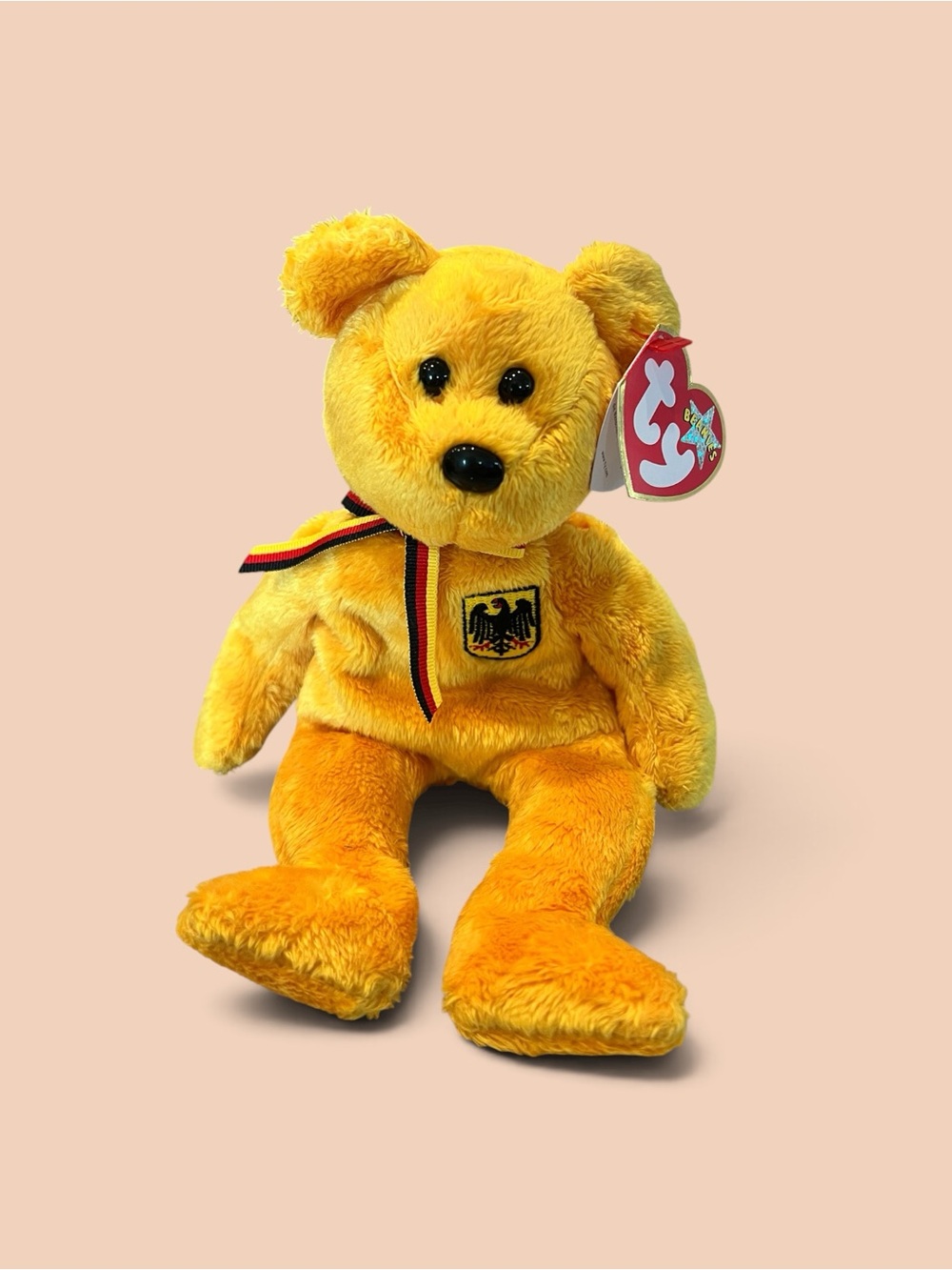 Ty-Beanie Baby Prinz Von Gold German Exclusive Bear